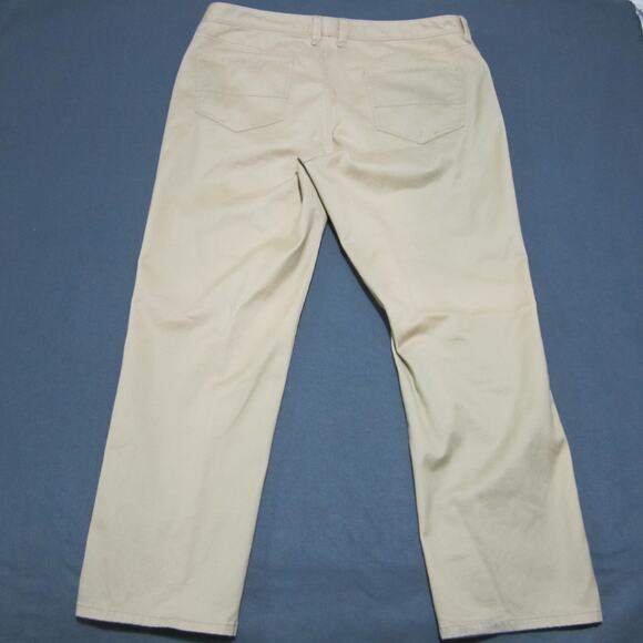 Tommy Bahama Pants Mens 38x30 Tan Khaki Slacks Trouser Relax Pima Cotton Spandex - Picture 2 of 14
